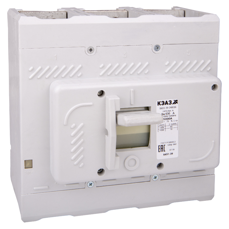 Выключатель автоматический 3п 250А 1250Im 40кА ВА51-39-340016 УХЛ3 690В AC КЭАЗ 248511