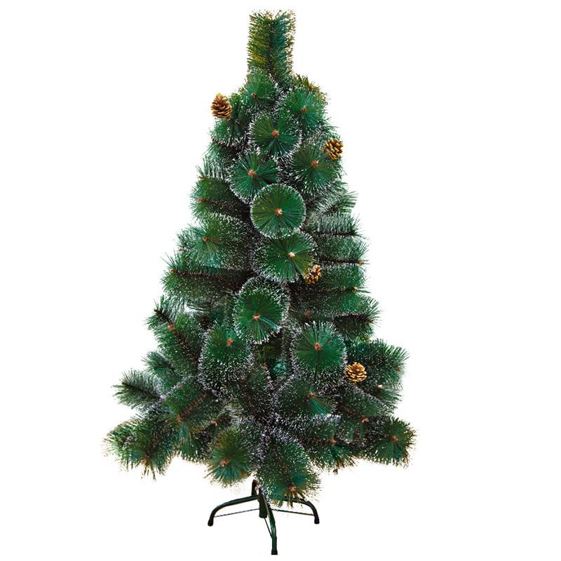 Ель новогодняя 120см d76см IP20 с 10 шишками и снегом 90 веток зел. Neon-Night 533-312