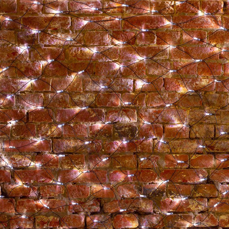 Гирлянда светодиодная "Сеть" 2.5х2.5м 432LED бел. 26Вт 220-240В IP65 провод ПВХ черн. Neon-Night 215-031