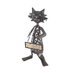 Светильник садовый 94 728 NSL-Кот с табличкой "Welcome" солнечная батарея Navigator 18529