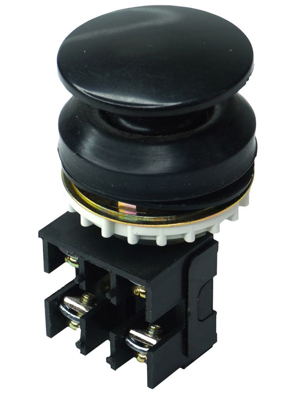 Кнопка ВК-30-10-11130-54 У2 черн. 1з+1р гриб без фиксации IP54 10А 660В Электротехник ET053191