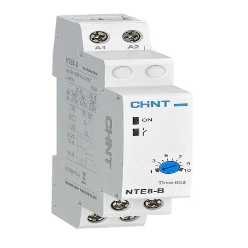 Реле времени NTE8-120B (задержка времени включения) 12-120с 1НО AC 230В (R) CHINT 258459