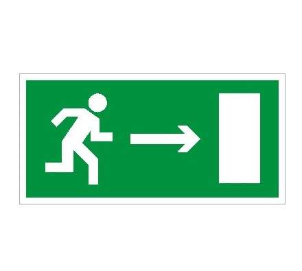 Пиктограмма "Выход направо" ПЭУ 002 210х105 СТ 2501002250
