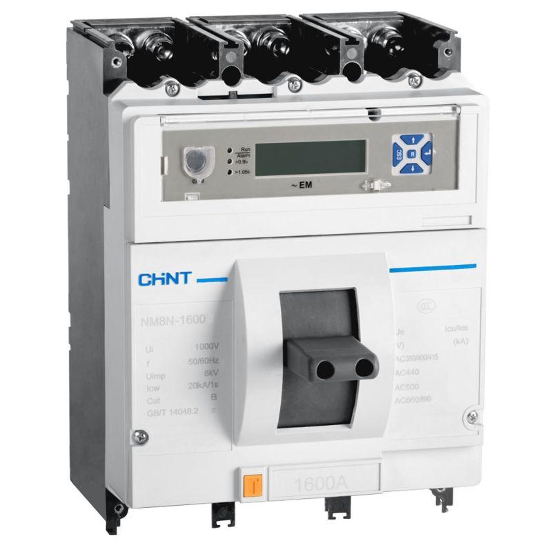 Выключатель автоматический 3п 1000А 70кА NM8N-1600Q EM с электрон. расцеп. LCD (R) CHINT 263139