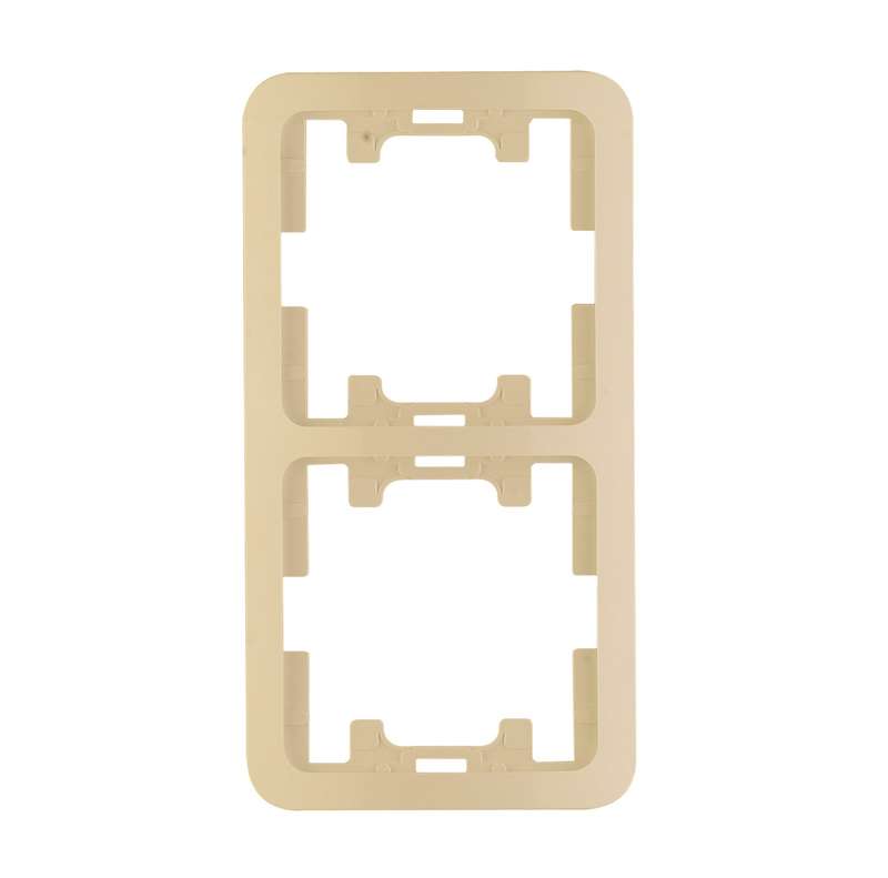 Рамка 2-м Mimoza верт. крем Makel 32032