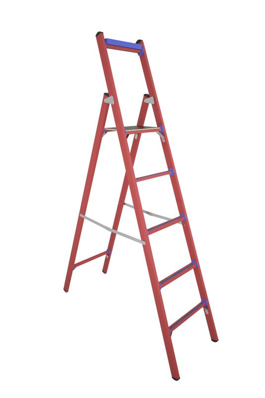 Стремянка диэлектрическая ССД-1.8 Евро с симметричной опорой стеклопластик. Антиток Д265076