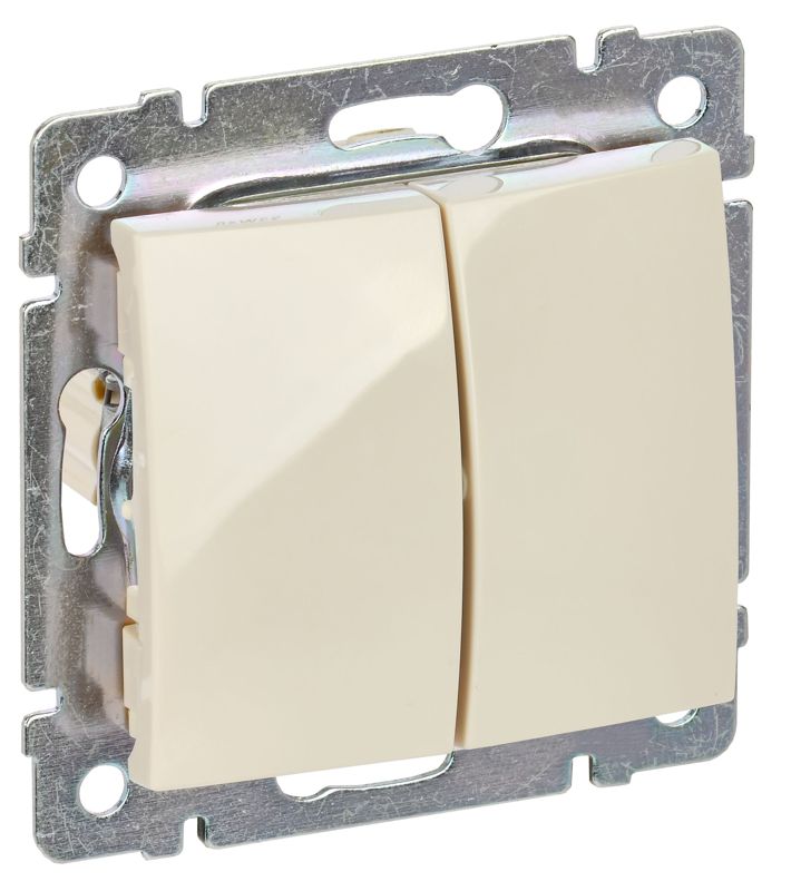 Переключатель проходной 2-кл. СП Valena 10А IP31 механизм сл. кость (DIY-упак.) IEK 695604