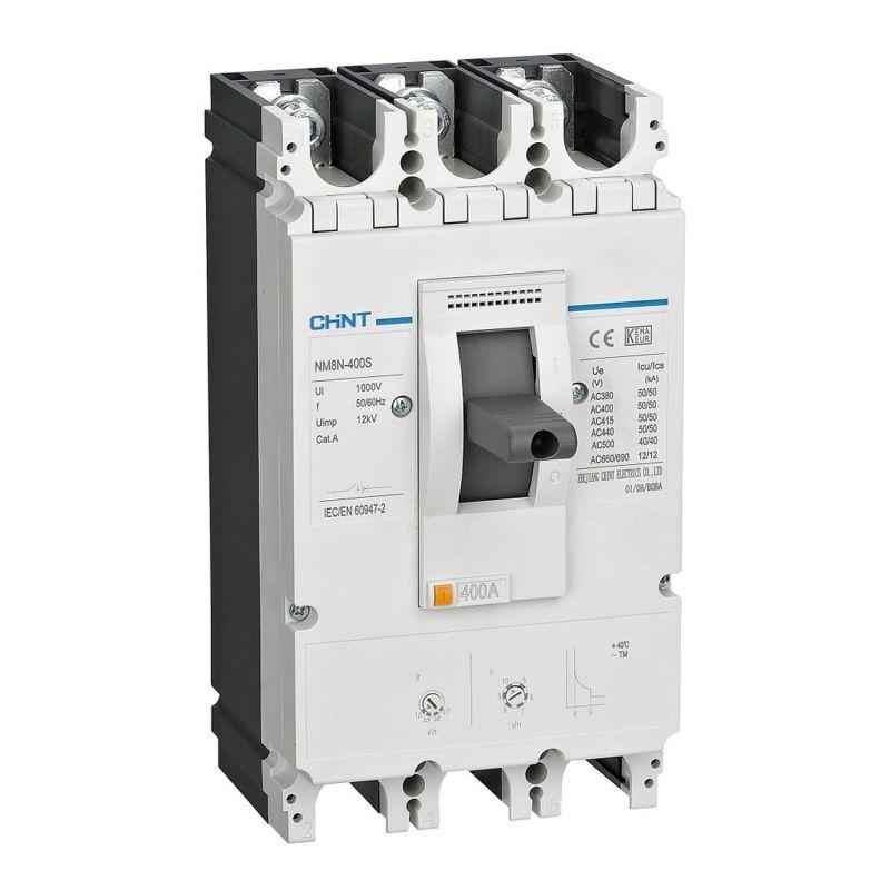 Выключатель автоматический 3п 315А 25кА NM8NDC-400B TM с рег. термомаг. расцеп. (R) CHINT 269309