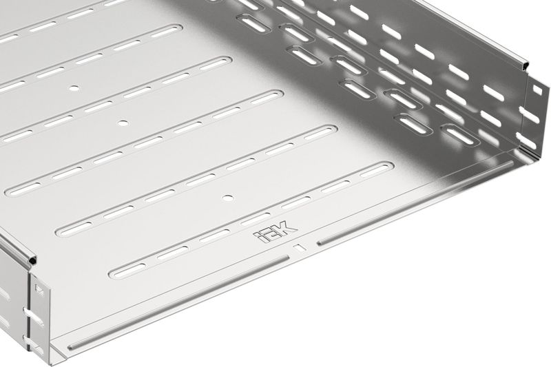 Лоток листовой перфорир. 500х100 L3000 сталь 1.2мм IEK CLP10-100-500-3