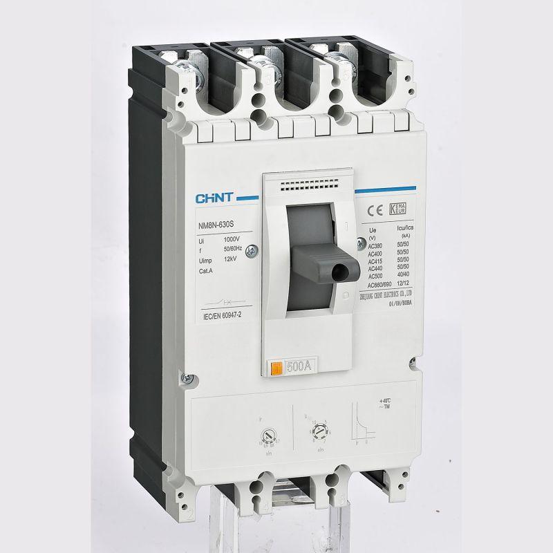 Выключатель автоматический 3п 700А 50кА NM8NDC-800S TM с рег. термомаг. расцеп. (R) CHINT 272984
