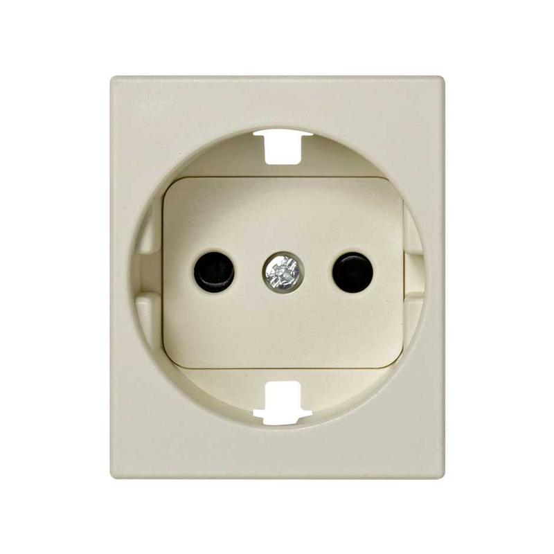 Накладка розетки Simon82 с защ. шторками сл. кость 82041-51