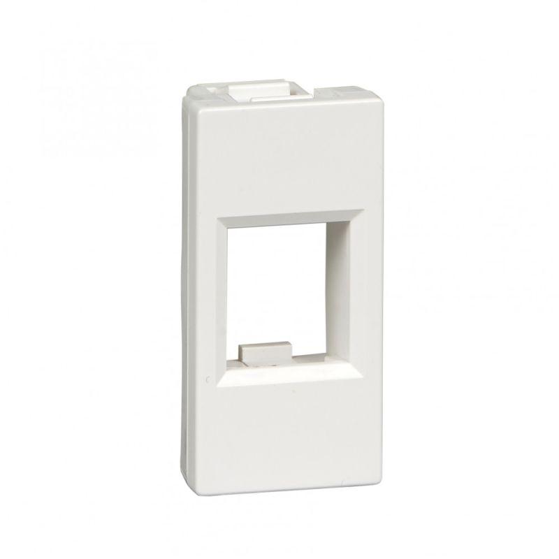 Накладка 1мод. W45 для RJ АМР 45х22 бел. RAL9003 SE RIN-145-B