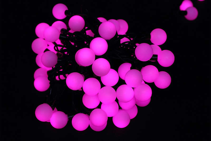 Гирлянда "Шарики" OLDBL70-R-E 10м 70 крас. светодиодов с доп. соед. до 3-х мод. IP54 SHLights 4690601004413