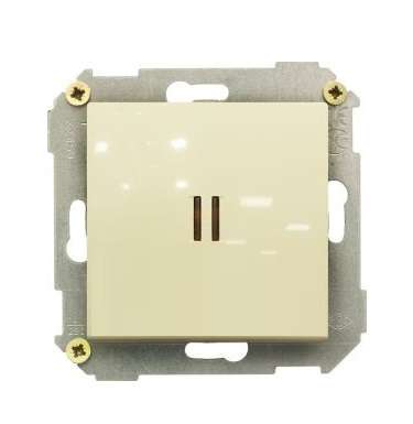 Выключатель 1-кл. СП Simon 34 10А IP20 с подсветкой механизм сл. кость Simon 34104-031