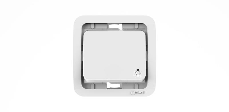 Кнопка звонка СП Mimoza без вставки бел. Makel 22004