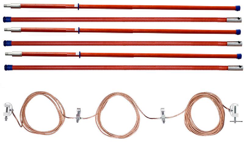 Заземление переносное ЗПЛ-220-3 Д до 220кВ 25кв.мм Антиток Д288741