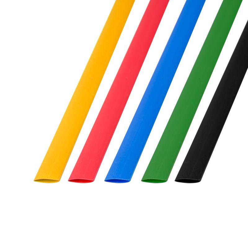 Набор трубок термоусадочных ТУТ нг 10.0/5.0 5 цветов 1м (уп.50шт) Rexant 29-0160