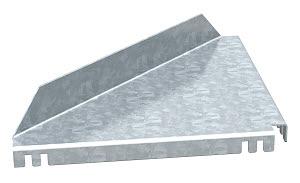 Угловая пластина (планка) для лестничного кабельного лотка