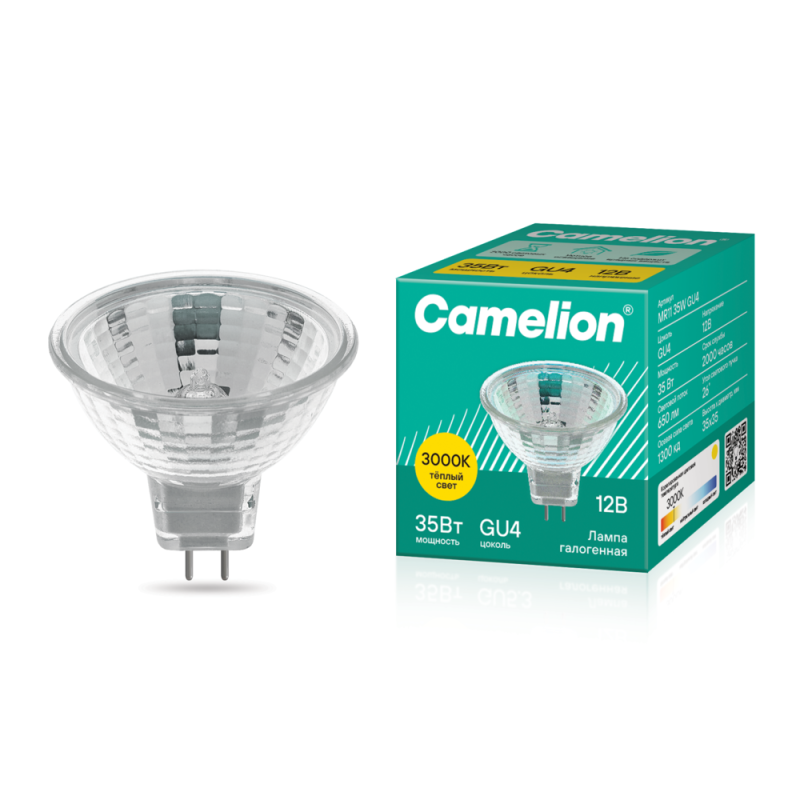 Лампа галогенная MR11 35Вт 12В Camelion 2930