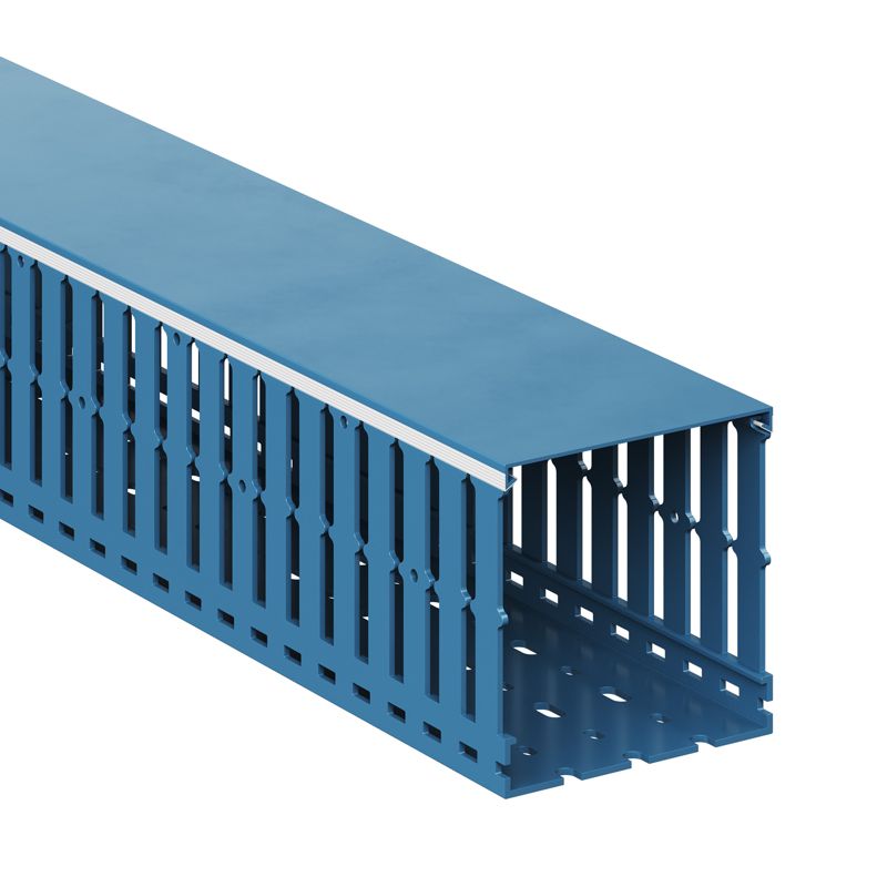 Кабель-канал перфорированный 100х100 L2000 RL12 син. DKC 00271RL