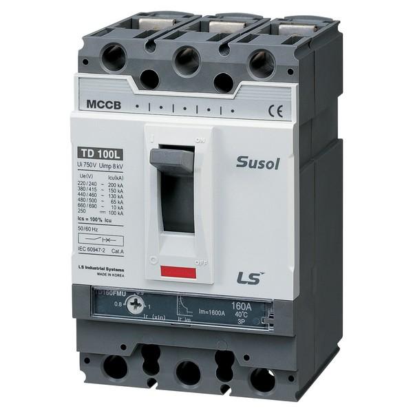 Выключатель автоматический 3п 3т 63А 50кА TD100N FMU LS Electric 0102009400