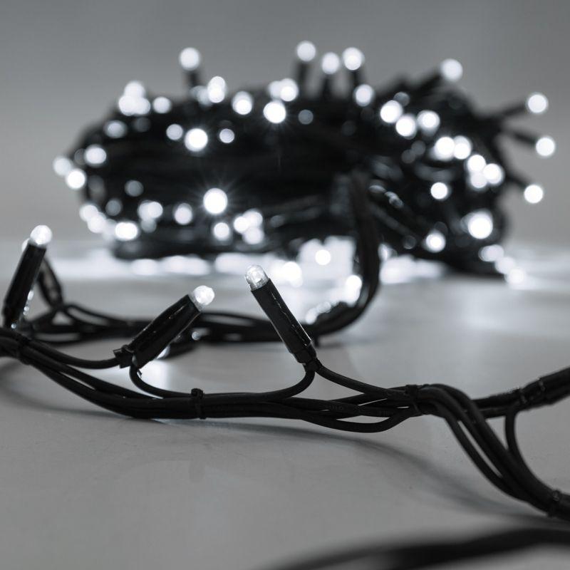 Гирлянда светодиодная "Твинкл Лайт" 20м 240LED бел. 20Вт 220-240В IP67 с контроллером 8 режимов провод каучук черн. Neon-Night 303-325