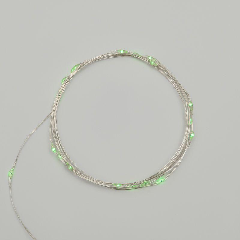 Гирлянда светодиодная "Роса" 2м 20LED зел. 2Вт 4.5В IP20 провод прозр. Neon-Night 303-008