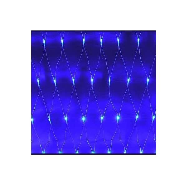 Гирлянда сеть 2.0х1.5м NTLD300-B-E-F 10% мигающих LED B уличная IP44 син. SHLights 4690601034793