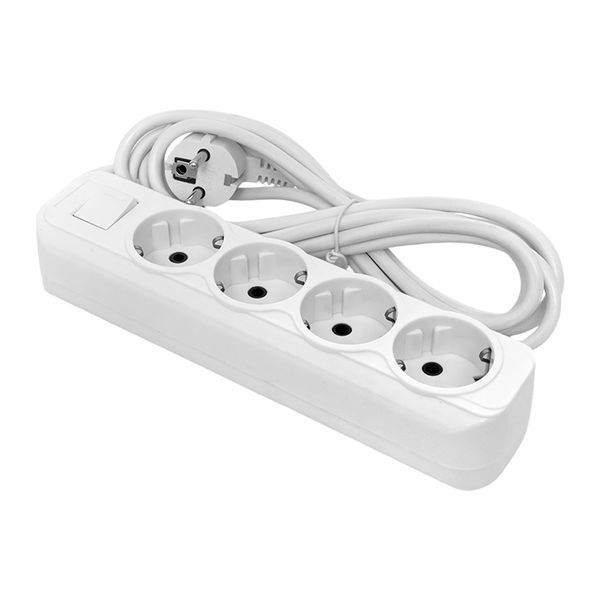 Удлинитель 4х5м с заземл. 16А IP20 Эксперт 3.0кВт с выкл. ПВС 3х1 PROxima EKF UBA16-310-4-05i