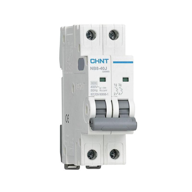 Выключатель автоматический 2п 20А 4.5кА NB8-40J х-ка D (R) CHINT 320701