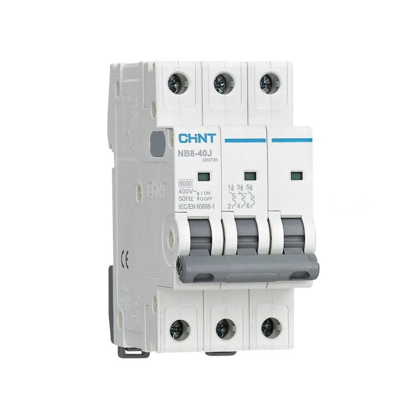 Выключатель автоматический 3п 16А 4.5кА NB8-40J х-ка D (R) CHINT 320733