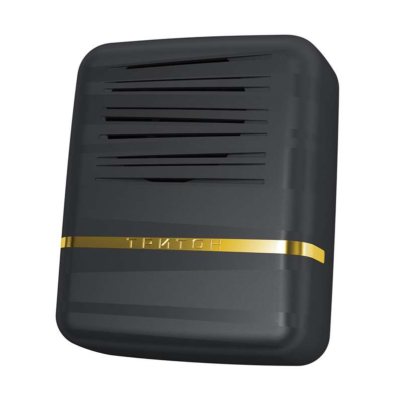 Звонок проводной Элегия электрон. гонг 220В 80-90дБА черн./зол. МОНОМАХ ЭЗ-04