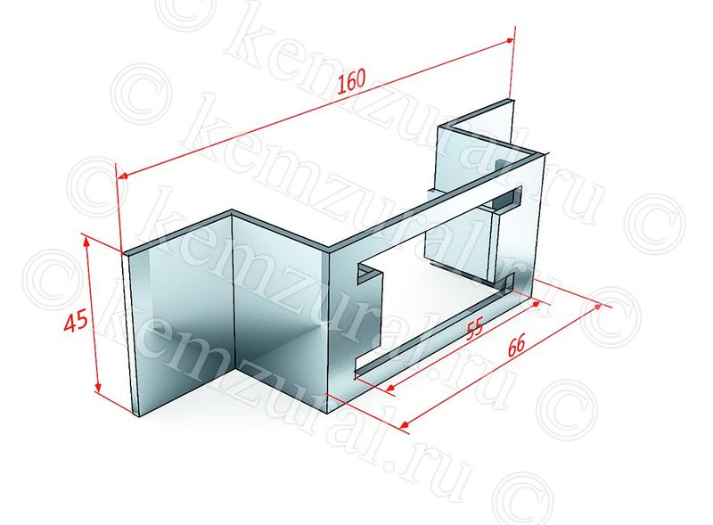 Скоба К1157 УХЛ1 сталь 2мм гор. оцинк. КЭМЗ 463 160306 19