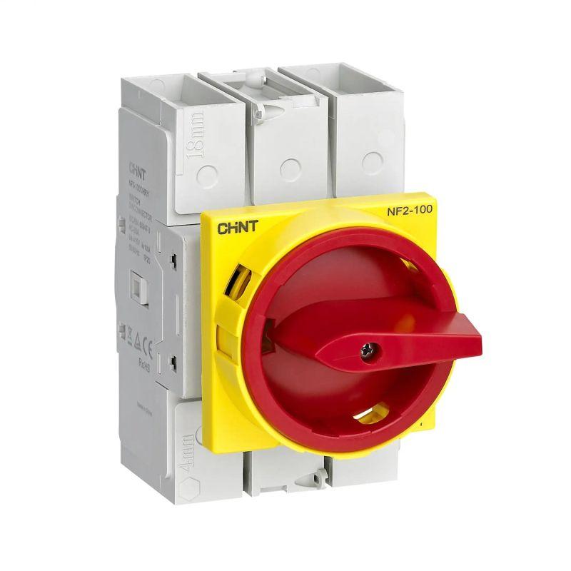 Выключатель-разъединитель NF2-25/3HRY дверного монтажа красно-желтая ручка (R) CHINT 324110