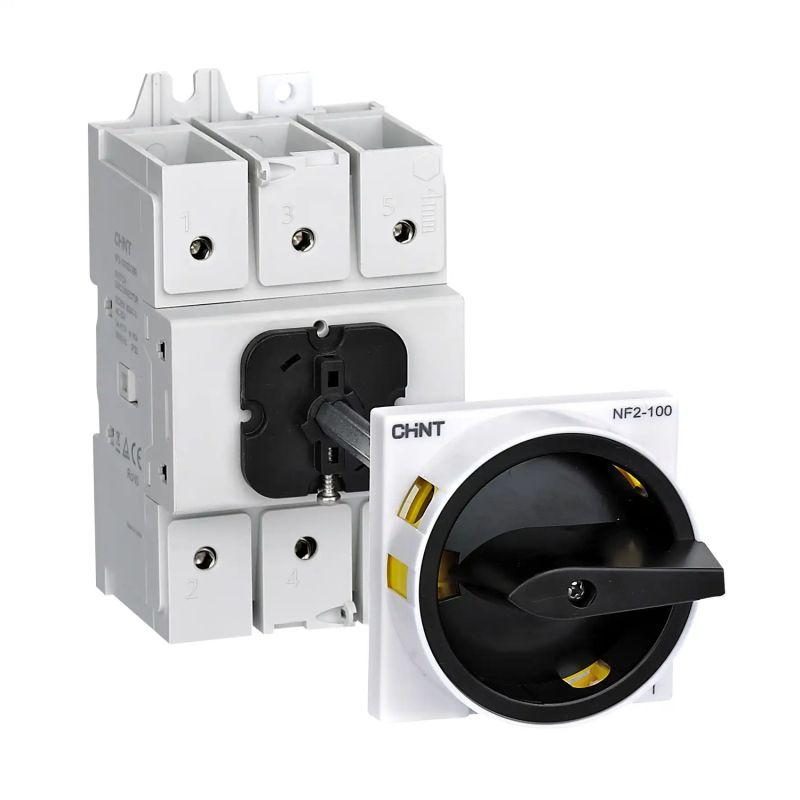 Выключатель-разъединитель NF2-25/3DOBR выносная черн. рукоятка с замком упр. для установ. на дверь (R) CHINT 324115