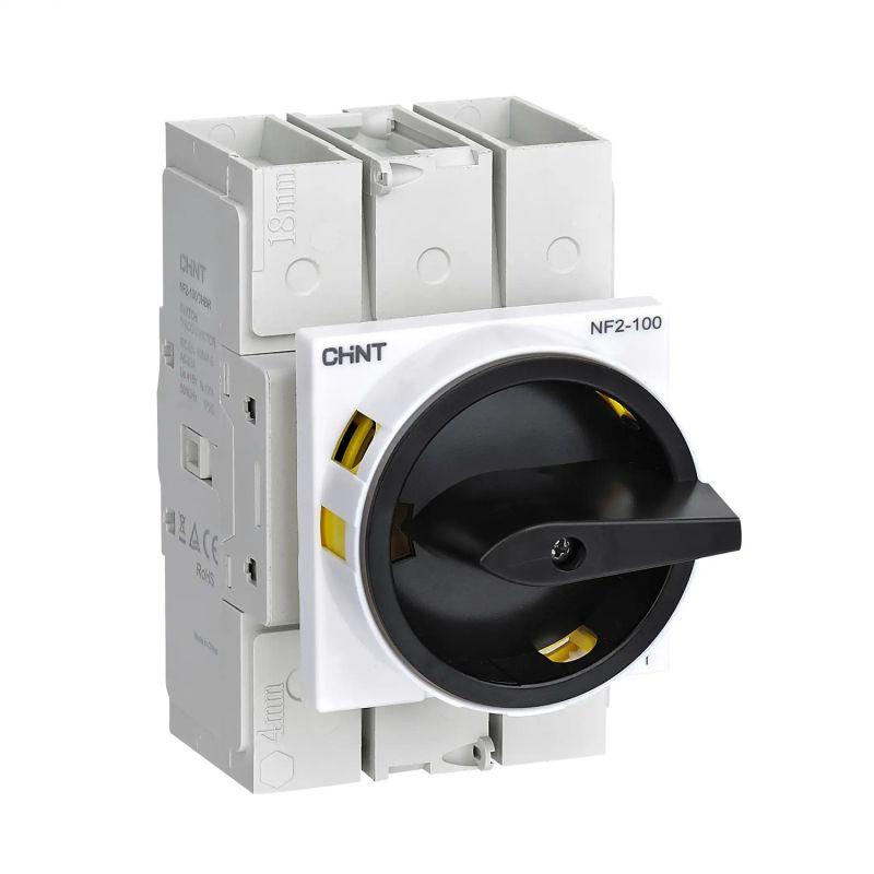 Выключатель-разъединитель NF2-40/3HBR дверного монтажа черн. ручка с замком (R) CHINT 324124