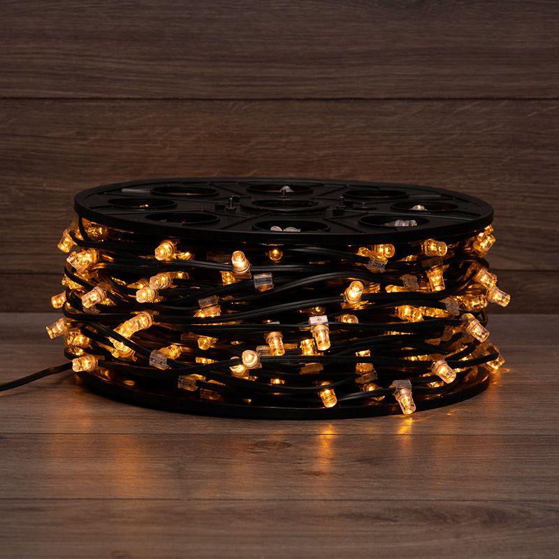 Гирлянда светодиодная "LED ClipLight" 1.5м 665LED желт. 80Вт 12В IP65 провод темн./зел. (уп.100м) Neon-Night 325-121