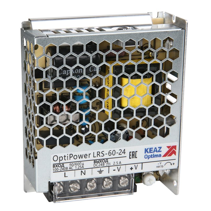 Блок питания панельный OptiPower LRS 60-24 2.5A КЭАЗ 328875