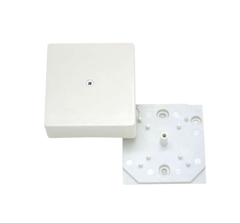 Коробка распределительная ОП 75х75х30мм без клемм. бел. HEGEL КРК2702-01