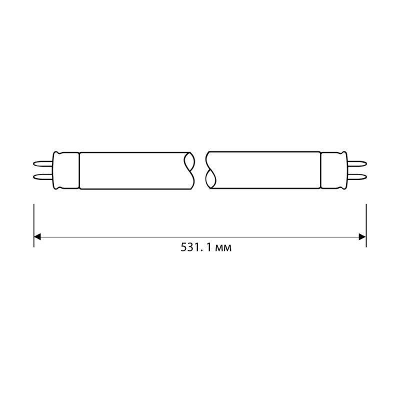 Лампа люминесцентная FT5-13W/54 13Вт T5 6500К G5 Camelion 3333