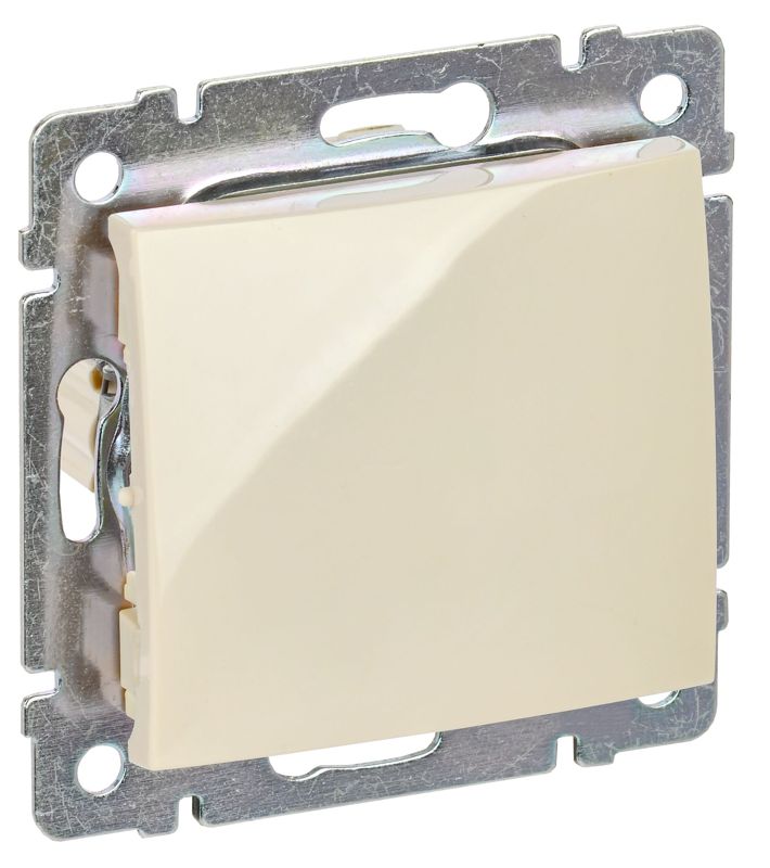 Переключатель проходной 1-кл. СП Valena 10А IP31 250В механизм сл. кость IEK 774306