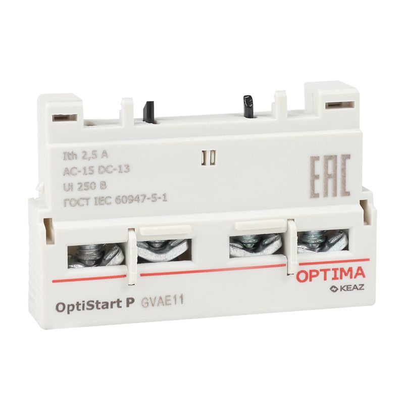 Блок контактов фронтальный OptiStart ME GVAE11 КЭАЗ 354832