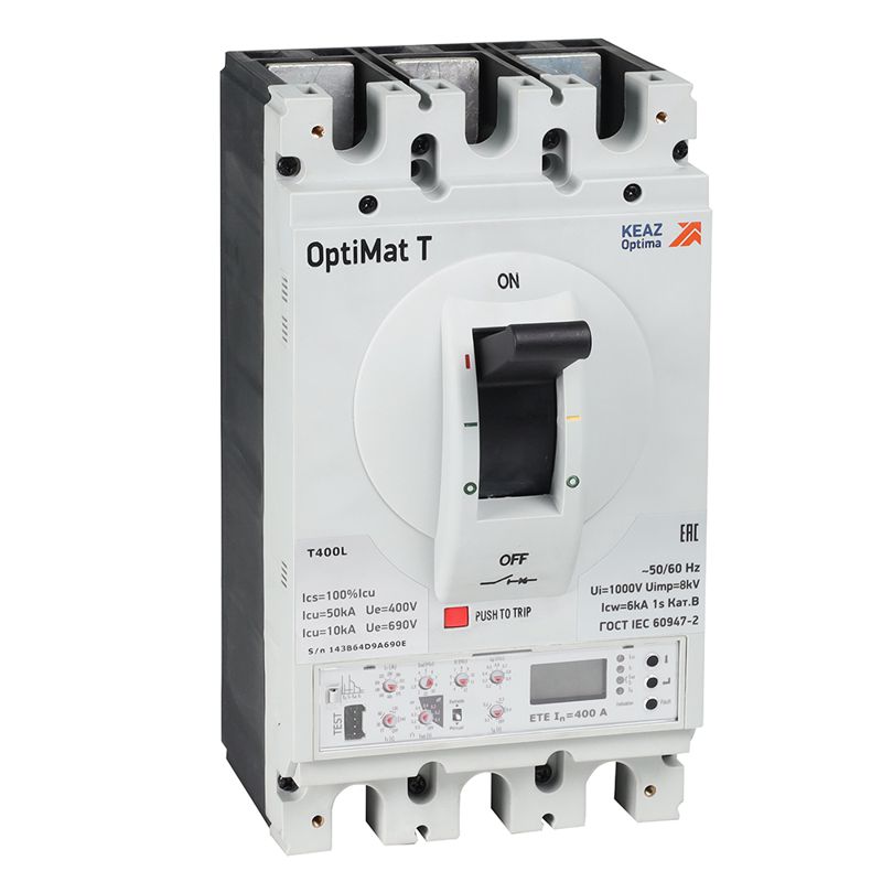 Выключатель автоматический 3п 250А OptiMat T400L ETE КЭАЗ 355925