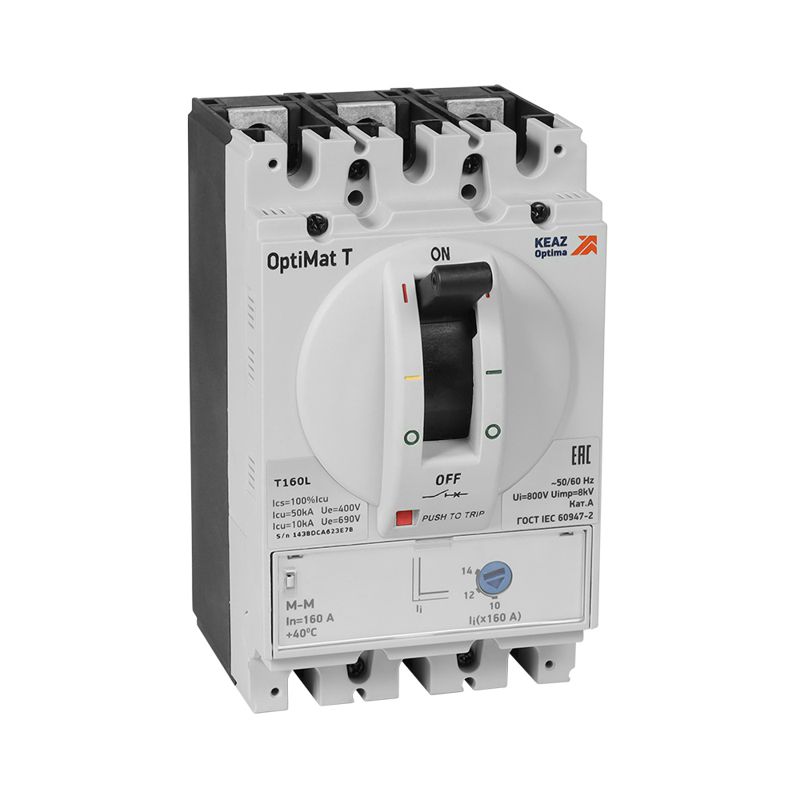 Выключатель автоматический 3п 20А OptiMat T125H TM КЭАЗ 356156