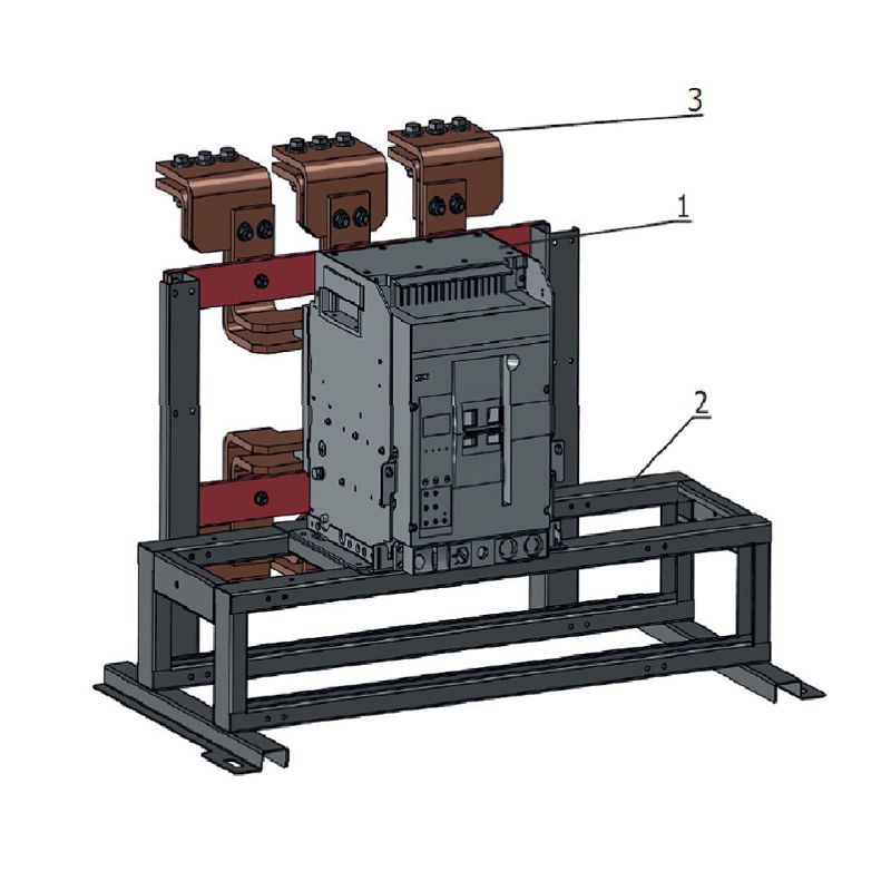 Блок замены автоматического выключателя АВМ15СВ/НВ-OptiMat A-1000-S1-3P-50-D-MR5.2-B-C2200-M2-P05-S2-06 КЭАЗ 377597