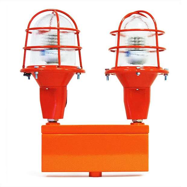 Светильник светодиодный СДЗО-05-2 сдвоенный с лампой "Пермь" 85-240В с решеткой Световод ЗГ.008.01