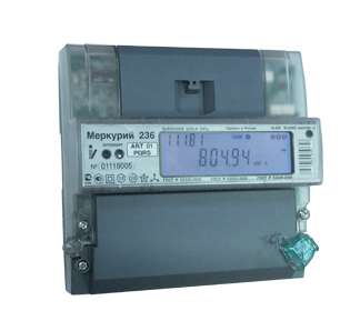 Счетчик Меркурий 236 ART-02 PQRS 3ф 5-100А класс точн. 1.0/2.0 многотариф. оптопорт RS-485 на DIN-рейку ЖКИ Моск. вр. Инкотекс М0000044711