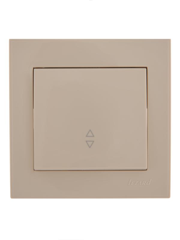 Переключатель проходной 1-кл. СП Rain IP20 крем. LEZARD 703-0303-105