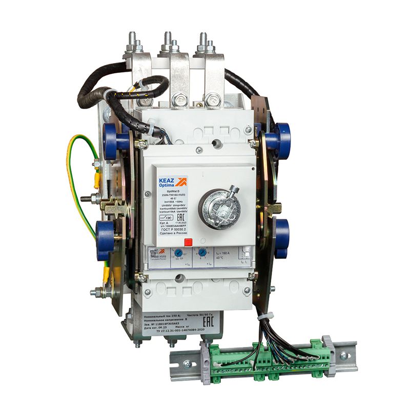 Блок замены автоматического выключателя А3134-OptiMat D400N-MR2-ВК-НР220DC/230AC-ВВЦ-РВЦ КЭАЗ 389056