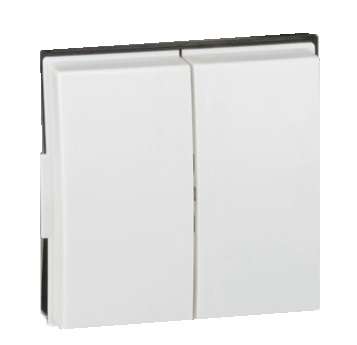 Клавиша двойная Simon27 Scudo бел. 2705026-030